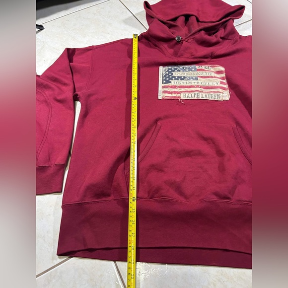 Polo Ralph Lauren Denim & Supply Mens Size XXL  Hoodie Flag RRL American - Picture 8 of 10